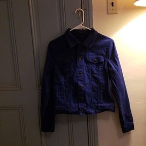 Talbots Denim Jacket Royal Blue Small